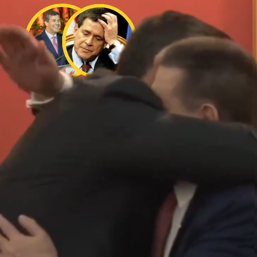 VIDEO: Cartes abrazó a Peña y calificó su gestión de “patriótica y maravillosa”